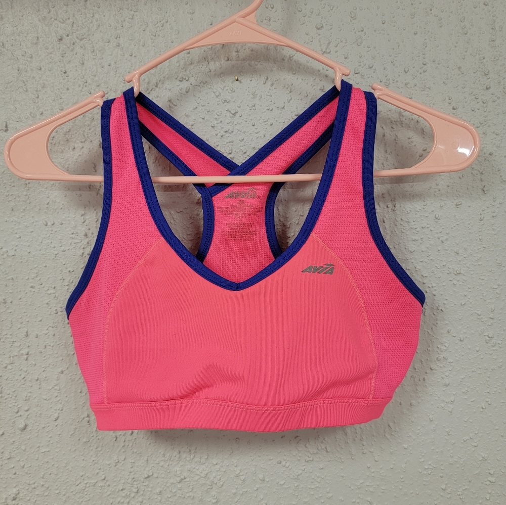 Avia - Women's Hot Pink & Purple Sportbra
